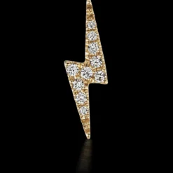 MARIA TASH 11mm Diamond Lightning Bolt Threaded Stud