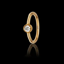 MARIA TASH 8mm Scalloped Diamond Hoop Clicker