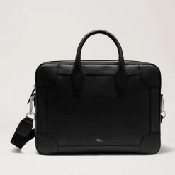 Mulberry Belgrave Single Document Holder Small Classic Grain Black