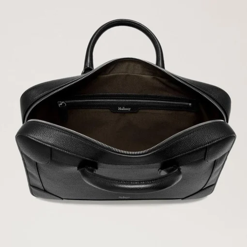 Mulberry Belgrave Single Document Holder Small Classic Grain Black