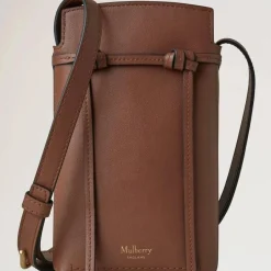 Mulberry Clovelly Phone Pouch Micro Classic Grain Oak