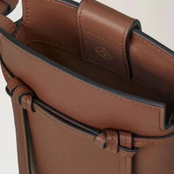 Mulberry Clovelly Phone Pouch Micro Classic Grain Oak