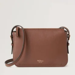 Mulberry Clovelly Pouch Micro Classic Grain Bright Oak