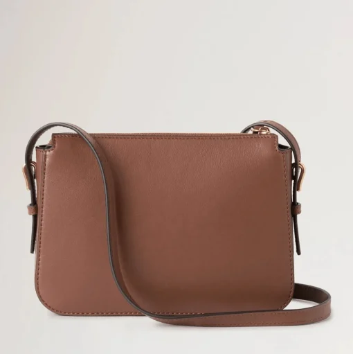 Mulberry Clovelly Pouch Micro Classic Grain Bright Oak