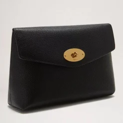 Mulberry Darley Cosmetic Pouch Black Classic Grain