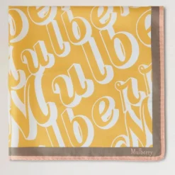 Mulberry Fantasy Logo Square Scarf
