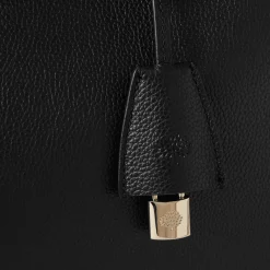 Mulberry Lily Chain Tote Small Classic Grain Black