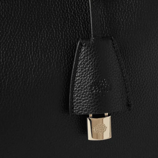 Mulberry Lily Chain Tote Small Classic Grain Black
