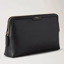 Mulberry Medium Cosmetic Pouch Small Classic Grain Black