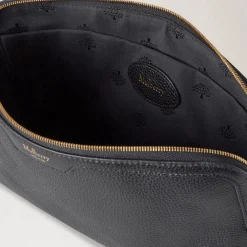 Mulberry Medium Cosmetic Pouch Small Classic Grain Black