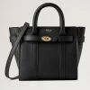 Mulberry Micro Zipped Bayswater Small Classic Grain Black
