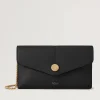 Mulberry Press Stud Pochette on Chain Black Micro Classic Grain
