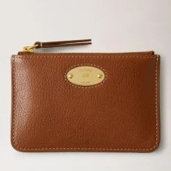 Mulberry Pung - Plaque Small Zip Pouch Oak NVT Legacy