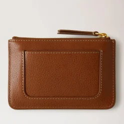 Mulberry Pung - Plaque Small Zip Pouch Oak NVT Legacy