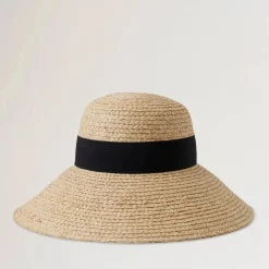 Mulberry Raffia Sun Hat Wide Brim