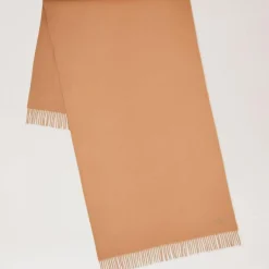 Mulberry Solid Merino Wool Scarf Camel