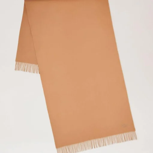 Mulberry Solid Merino Wool Scarf Camel