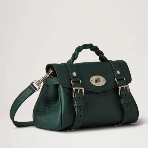Mulberry Taske - Mini Alexa Heavy Grain Mulberry Green