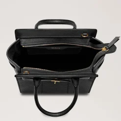 Mulberry Taske - Mini Zipped Bayswater Small Classic Grain Black