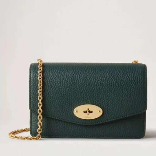 Mulberry Taske - Small Darley Mulberry Green Heavy Grain