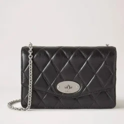 Mulberry Taske - Small Darley Black Quilted Shiny Calf