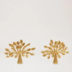 Mulberry Tree Earrings Brass