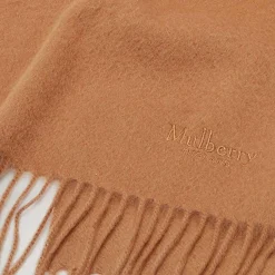 Mulberry Tørklæde - Cashmere Scarf Dark Camel