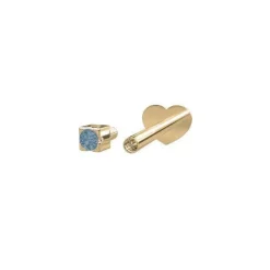 Nordahl 14kt Guld Piercing London Blue Topaz