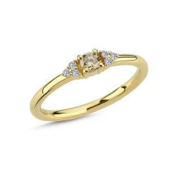 Nuran 14kt Champagne Diamant Ring - A3080CH