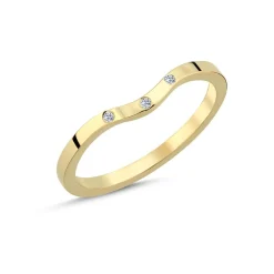 Nuran 14kt Guldring Med Diamanter - A4164