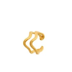 Pernille Corydon Double Wave Forgyldt Ear Cuff