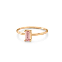 Ro Copenhagen 18kt Nord Mini Ring - Pink Turmalin