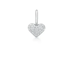 Ro Copenhagen 18kt Rock My Heart Diamant Hjerte Vedhæng Hvidguld