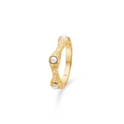 Studio Z Tangled Ring Forgyldt m. Zirkonia