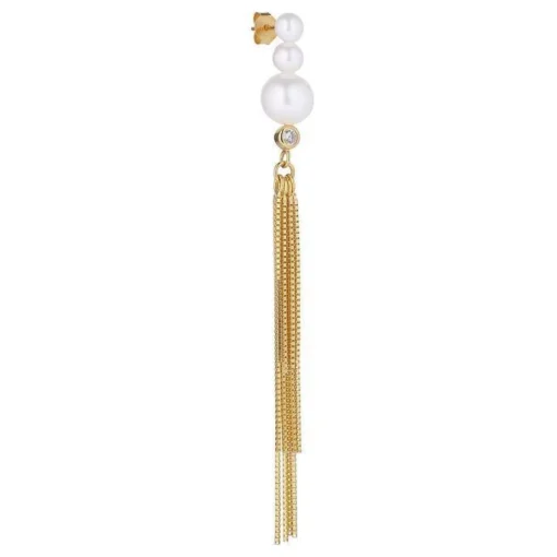 The Earring Shop Baila Perle Ørering Med Kæder - FW2027