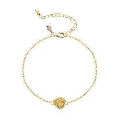 Wioga Luna-Maria Forgyldt Armbånd med Rose