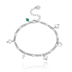 Wioga Trust Hope Faith Armbånd Sølv - B-8094-S